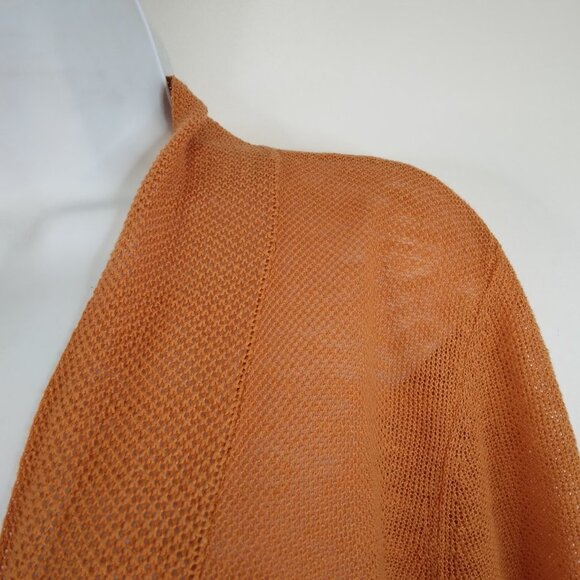 Eileen Fisher 100% Linen Open Cardigan Knit Sweater Size S - Picture 6 of 9